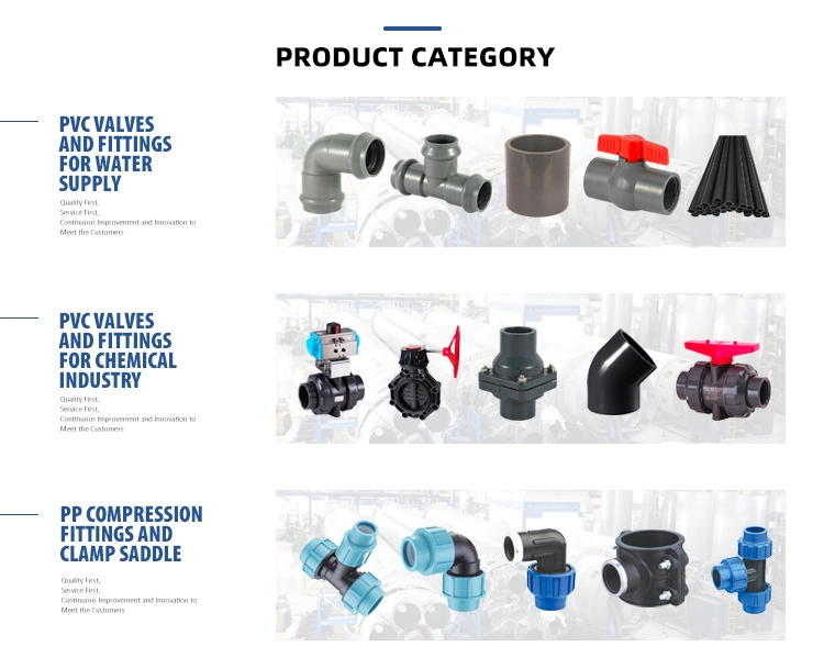 ABS Handle UPVC Two-Piece Ball Valve