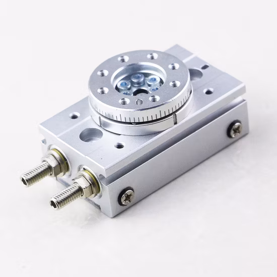 Fabriqué en Chine Xhnotion (MSQB) Cylindre pneumatique 90 à 180 degrés, pignon à crémaillère pivotant, table rotative solide, actionneur à double effet de type japonais