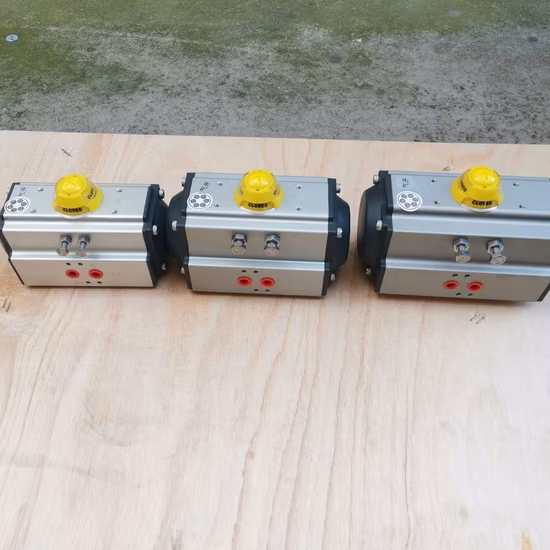 Actionneur pneumatique/électrique à crémaillère en aluminium IP67, simple, double effet, couple d'air, rappel par ressort, actionneur linéaire rotatif à 90/120/180 degrés pour vannes à bille (JN)